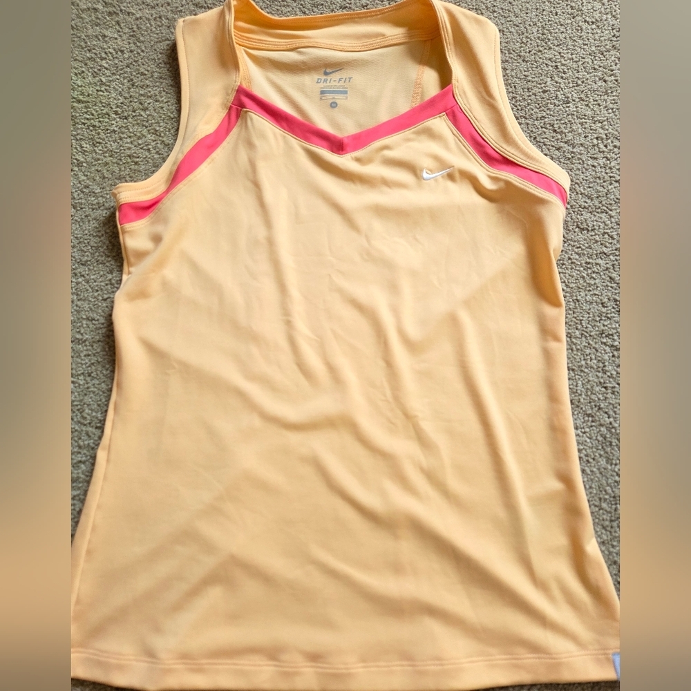 Nike Golf Tennis Skort Set - Peach & Pink Matching Top Skirt Sz M - Picture 8 of 8